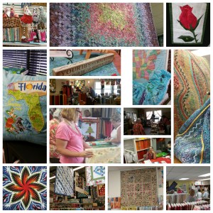 A collage of shops and shopping with my mom and sister.