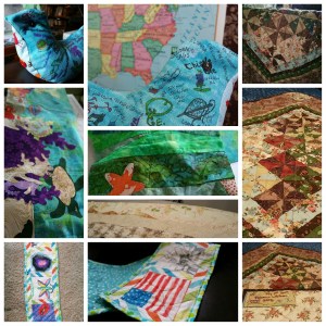 A collage of some of the quilting work I've done since class.